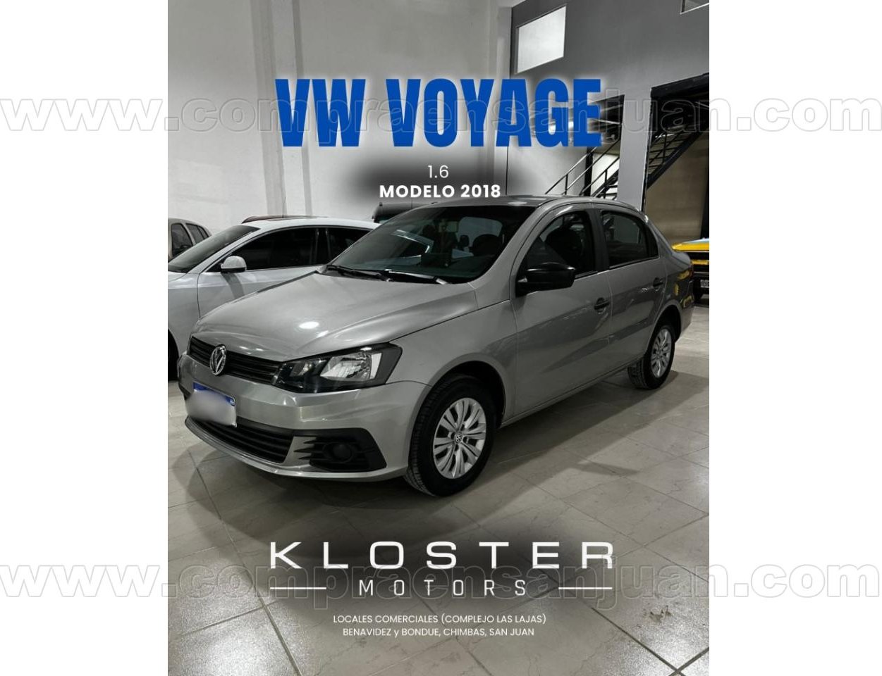 Foto de VOLKSWAGEN VOYAGE confortline 1.6 2018, color gris, en San Juan