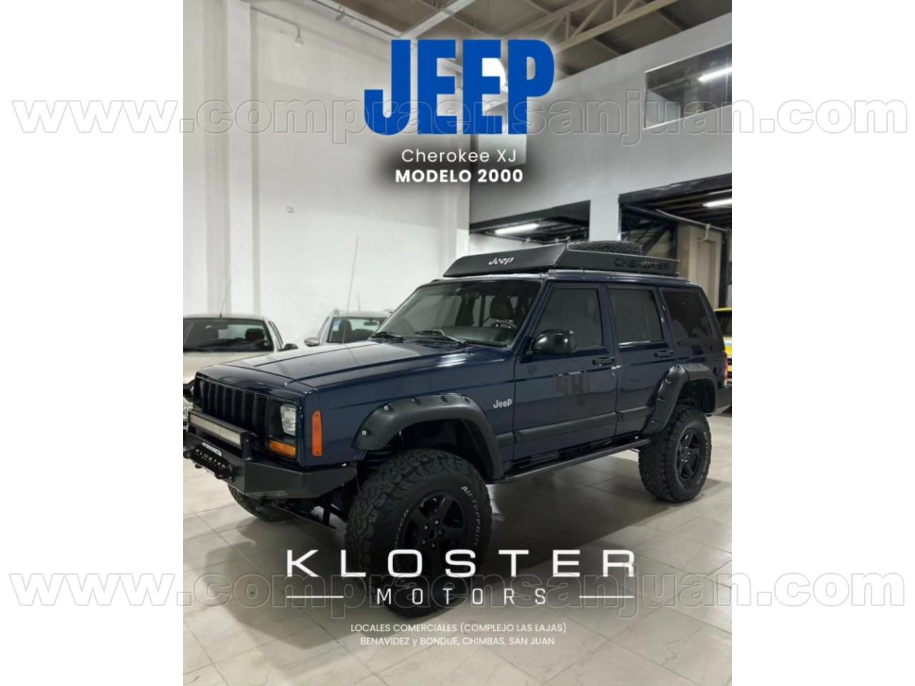 Foto de CHRYSLER / DODGE JEEP CHEROKEE xj equipada 2000, color azul, en San Juan