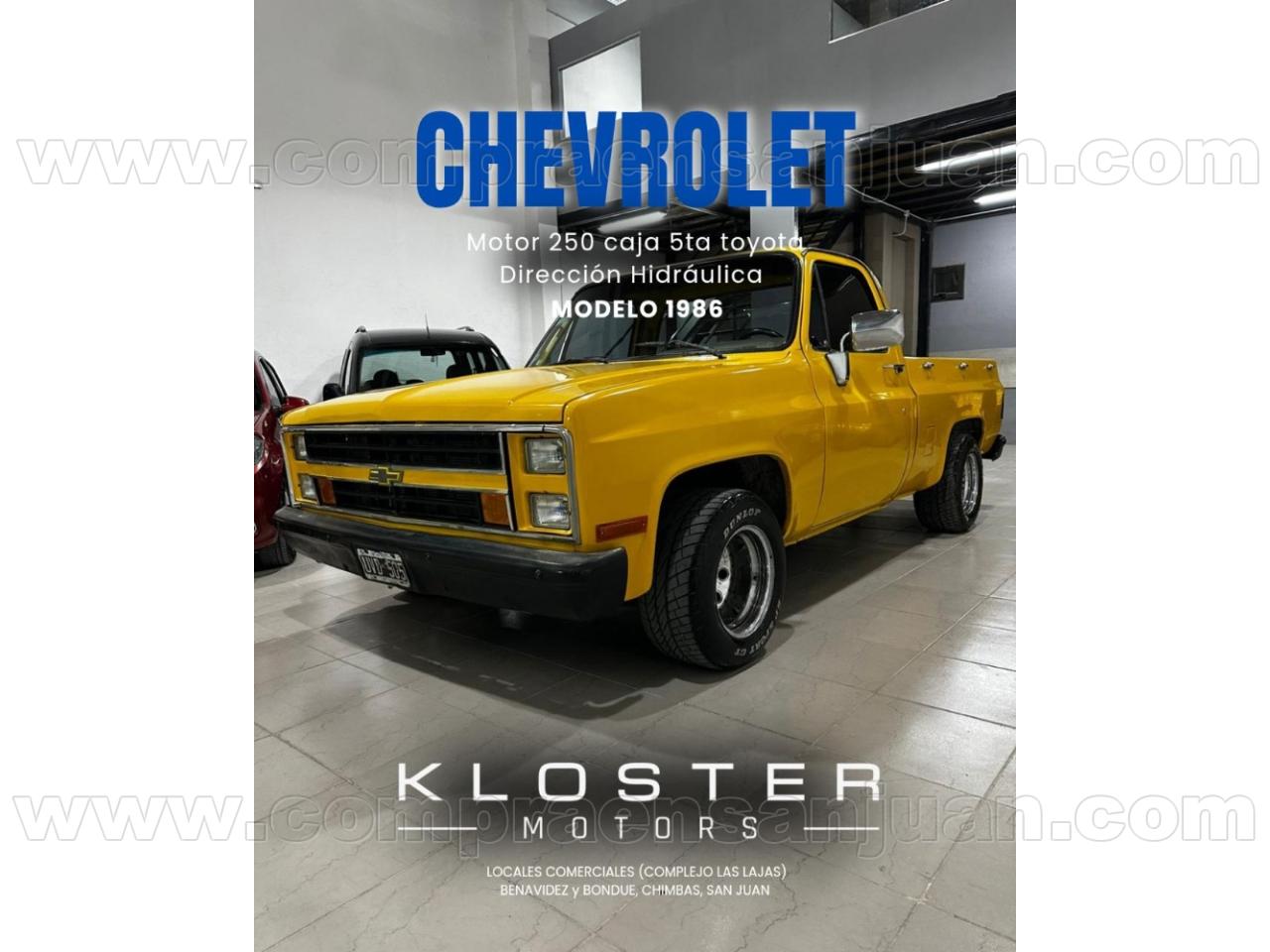 Foto de CHEVROLET PICK-UP S-10 Custom 1986, color amarillo, en San Juan