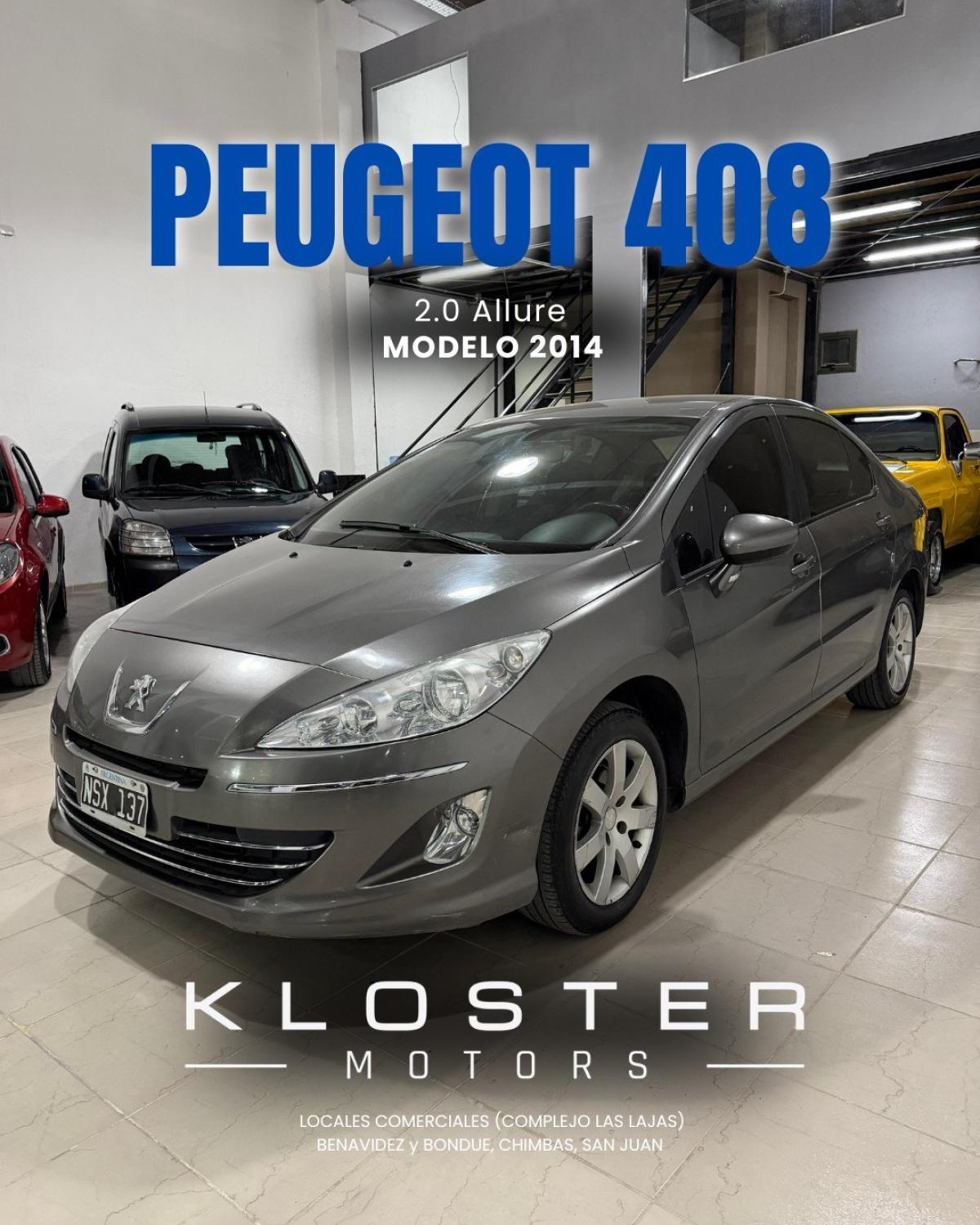 Foto de PEUGEOT 408 ALLURE 2.0 2014, color sin color especificado, en San Juan