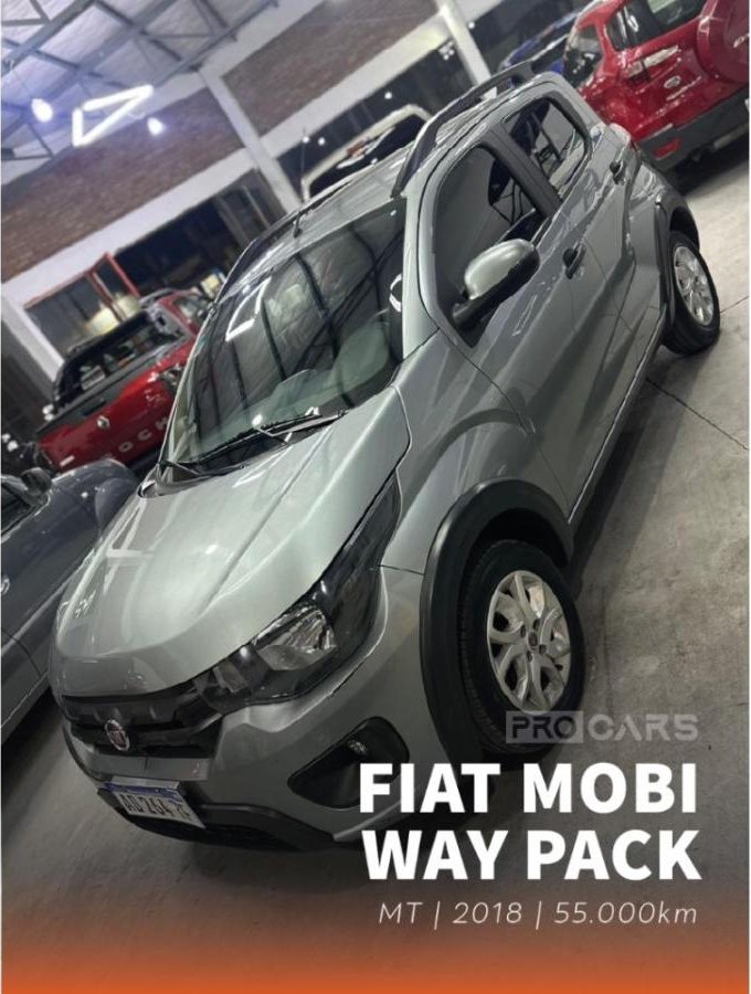 Foto de FIAT MOBI Way 2018, color gris, en San Juan